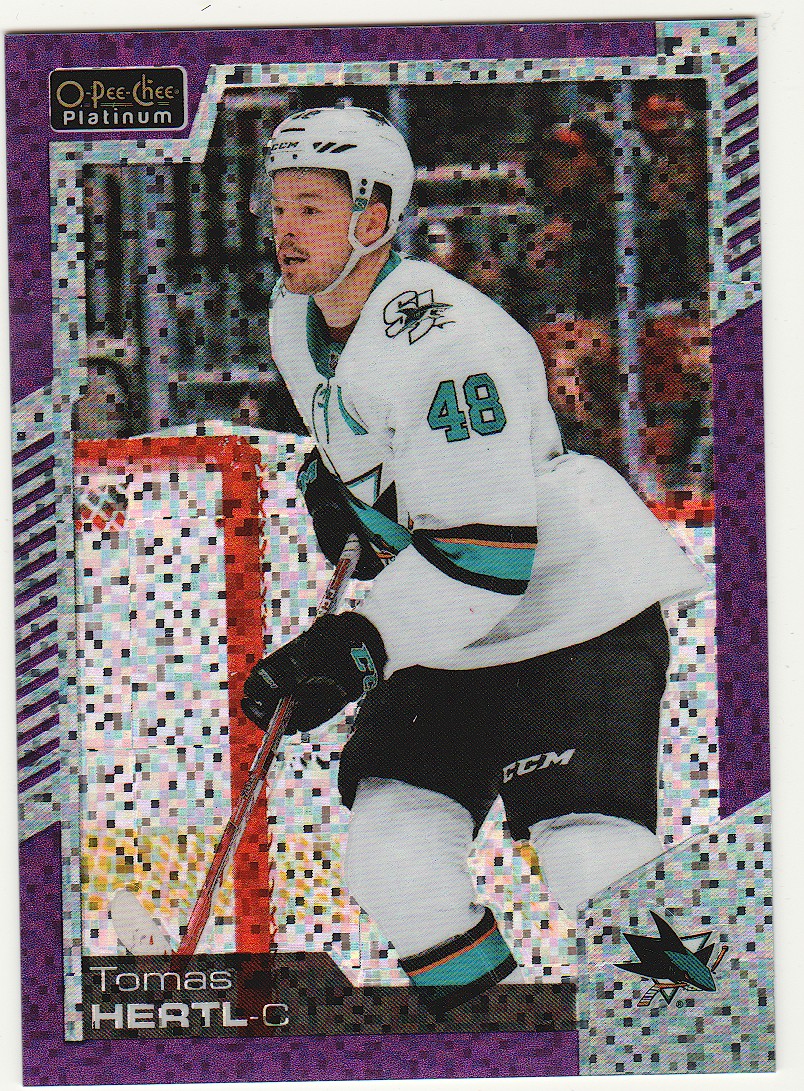 (image for) 2020-21 O-Pee-Chee Platinum Violet Pixels #47 Tomas Hertl